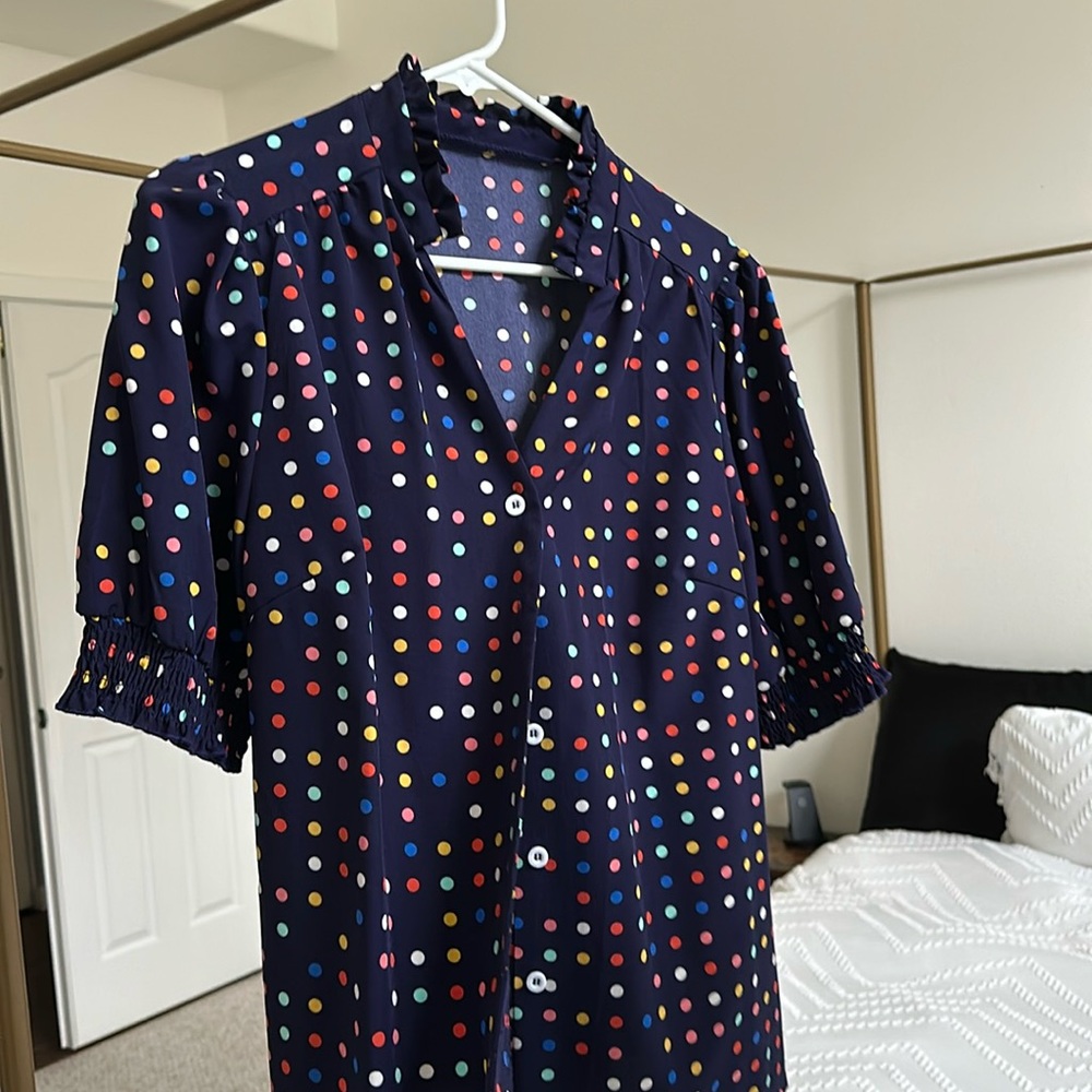 Adorable polkadot blouse